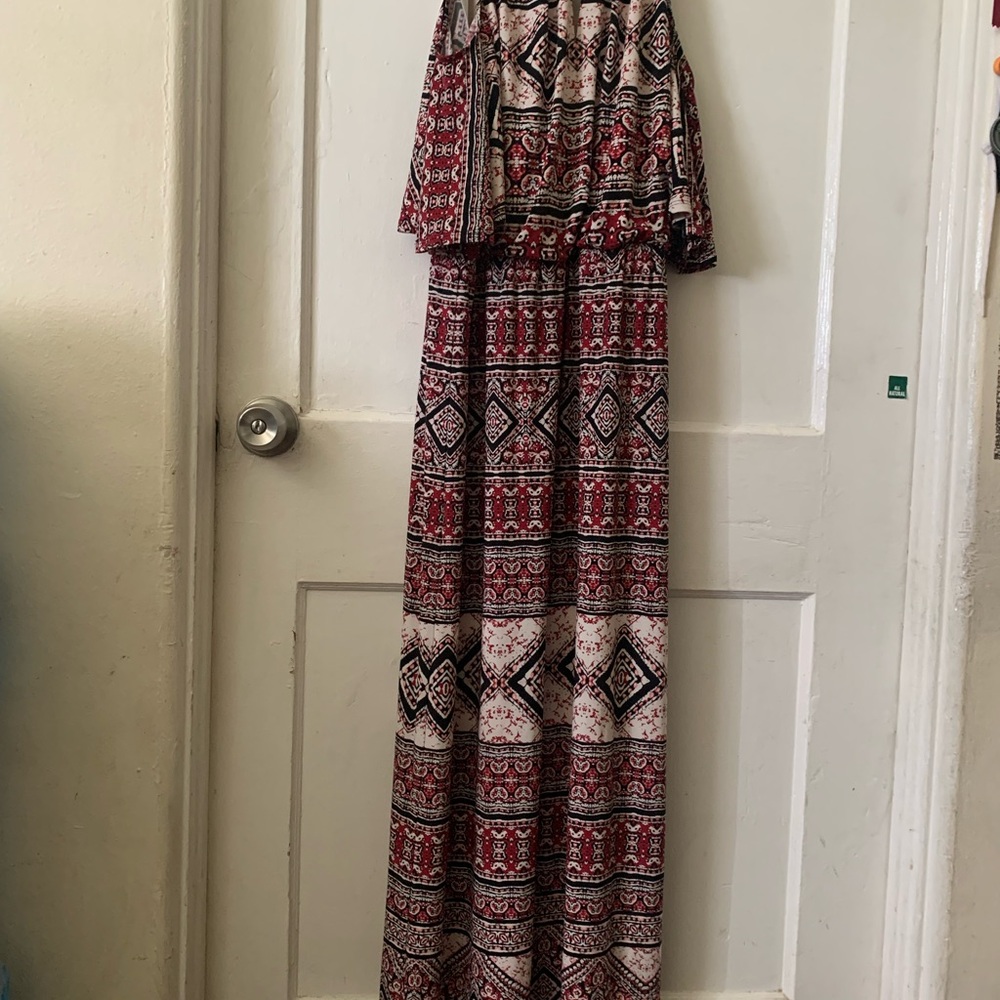 WISP Red and Black Patterned Garment